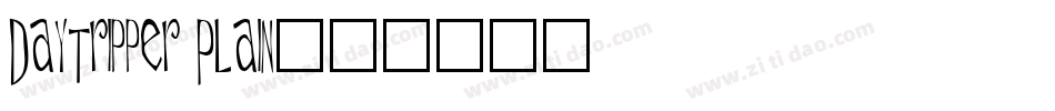 Daytripper Plain字体转换